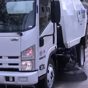 Truck Cleaning the side of the road